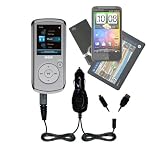 Double Car Charger with tips including a tip for the RCA M4102 Opal Digital Media Player – uses Gomadic TipExchange Technology