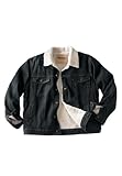 KingSize Big & Tall Sherpa-Lined Denim Jacket