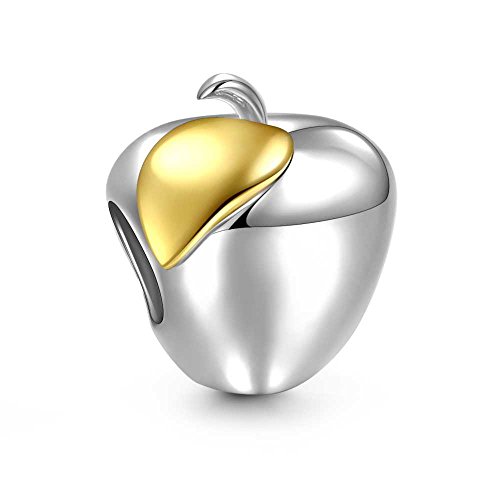 Soufeel 14K Gold Apple Charm 925 Sterling Silver