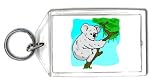 Keychain with australia, tree, gray, koala, bear