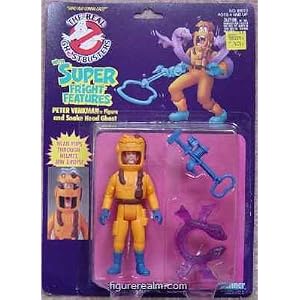 The Real Ghostbusters Peter Venkman Figure and Snake Head Ghost