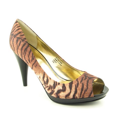 STYLE & CO Celine Brown Heels Slides Shoes Womens 11