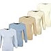 Esteez Womens 3/4 Sleeve Slinky Fitted Layering Crewneck Shirt