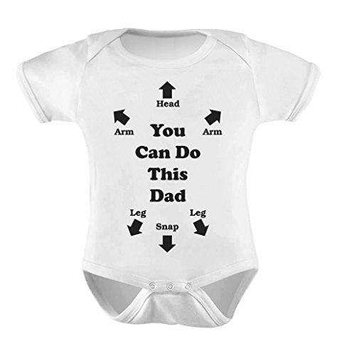 TeeStars Unisex- You Can Do This Dad Baby 0 – 3 months White