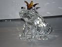 CRYSTAL FROG PRINCE - CRYSTAL FROG PRINCE SCULPTURE - frog
