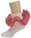 Celebration Nylon Bobby Sock with Organza Trim for Girls