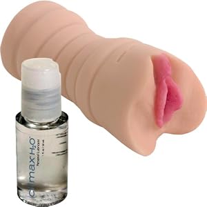 Doc Johnson's Sasha Grey Cream Pie UR3 Pocket Pussy + .5 oz lube