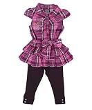 Guess Pretty Plaid Dress with Leggings (Sizes 12M - 24M)