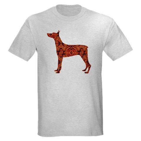 Doberman Pinscher Ash Grey T-shirt Pets Light T-shirt By Cafepress Picture