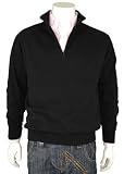 Modern Mens Legend Zip Sweater with a Soft Touch and Nice Look Zip Neck Sweaters for Men Black (Small)
