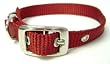 Hamilton 5/8-Inch by 18-Inch Single Thick Nylon Deluxe Dog Collar, Red