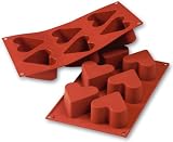 Review Martellato  / Silicon Bakeware Hearts 65mm diam. x 40mm deep. 6 molds per sheet.
