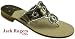 Jack Rogers Navajo Women's Pewter Silver Thong Sandals