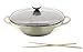 Berndes Colours of Earth Wok with Glass Lid 32 cm and Accessoires, Creme/ White