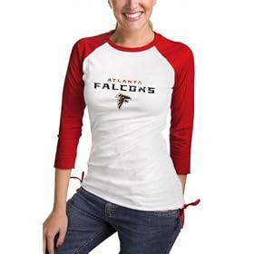 Buy Atlanta Falcons Ladies 3 4 Sleeve Raglan Top - by Alyssa Milano by NFL