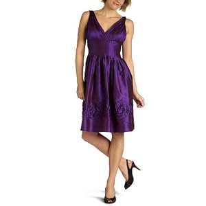 Amazon.com: Suzi Chin Women's V-Neck Dress: Clothing from amazon.com
