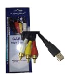 USB TO 3 PHONO 3PHONO , USB A Male Connector - 3x Phono Plug 1.5m ? Cable 101