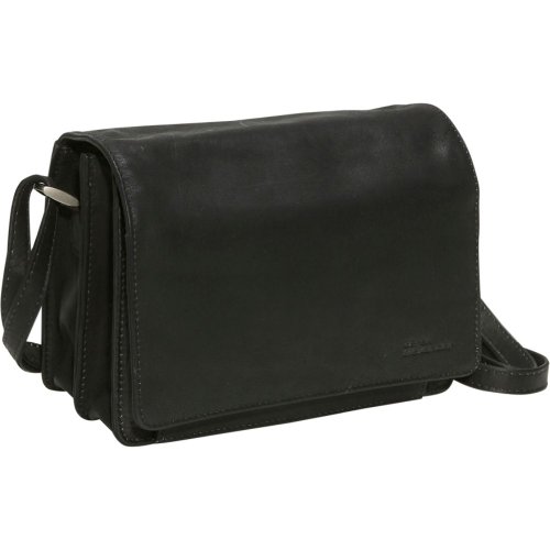 Derek Alexander Leather Full Flap Organizer - Black
