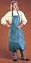 Best Textiles Rubber-Coated Nylon Apron with Breast Pocket, Gray