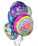Half Dozen Mylar Balloon Bouquet
