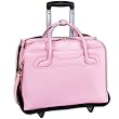 McKlein Willowbrook Leather Briefcase Laptop Case - Pink