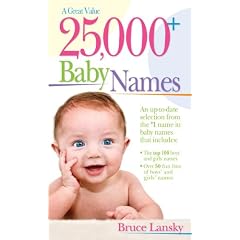 25,000 Baby Names