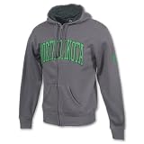 FINL365 North Dakota Fighting Sioux NCAA Men's Hooded Full-Zip Sweatshirt, Charcoal