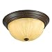 Quoizel Three-Light Malaga Oakmont Flush Mount