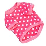 WXBUY Pet Dogs Fleece Fur Coat Clothes Puppy T-shirts Pink M