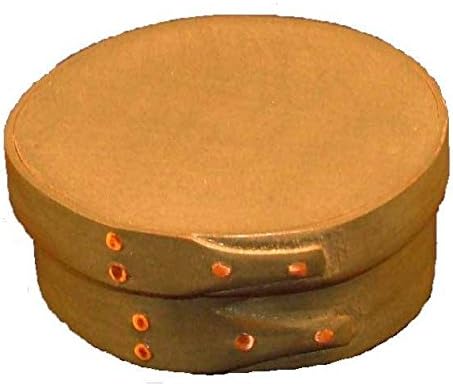 #00 Shaker Round Box in Sea Green Milk Paint; Lacquer Finish