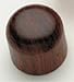 2 Rosewood Dome Knobs Push-On