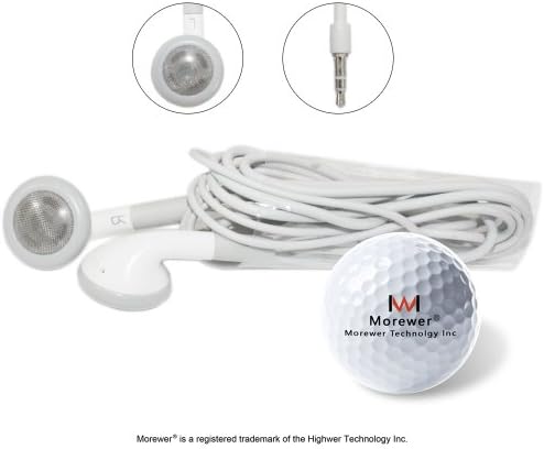 Morewer (TM) New Stereo Earphone Headphone Earbud for Apple iPad, iPad2; iPhone 4S 4G 3GS 3G 2G (AT&T / Verizon); iPod Touch (1G 2G 3G 4G); iPod Nano; iPod Classic, Amazon Kindle (Kindle, Kindle Touch, Kindle Keyboard, Kindle DX) Samsung, HTC, Blackberry and more other brand phonesmore other brand phones [ Color:White]