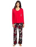 Hue Sleepwear Womens Micro Fleece Sleepwear Set