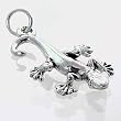 Three Dimensional Lizard Charm in Sterling Silver, #11523