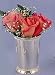 Kitchen & Housewares : BEADED MINT JULEP CUP - 4¼" SILVER PLATED BEADED MINT JULEP CUP
