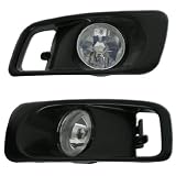 99 00 HONDA CIVIC BLACK BEZEL CLEAER LENS FOG LIGHTS