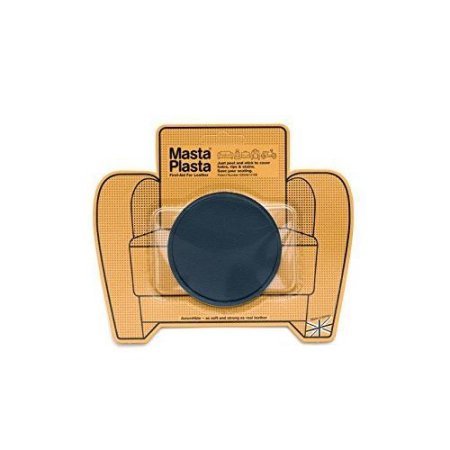 MastaPlasta, Leather Repair Patch, First-aid for Sofas, Car Seats, Handbags, Jackets, etc. Navy Color, Super Circle 3-inch by 3-inch, Designs Vary