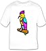 T-shirt with bird, hoopoe