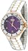 Oniss #ON8015-LDDRG6 Womens Midsize Rose Gold Trim White Ceramic Watch (Purple MOP Dial)