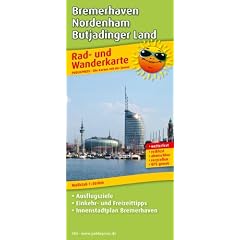 Rad- und Wanderkarte Bremerhaven - Nordenham - Butjadinger Land: mit Ausflugszielen, Einkehr- & Freizeittipps, wetterfest, reissfest, abwischbar, GPS-genau. 1:50000