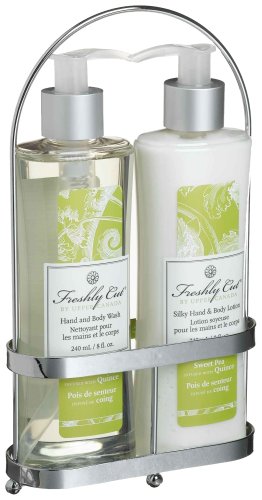 Upper Canada Soap & Candle Floral Caddy, Sweet Pea & Quince by Upper Canada Soap & Candle