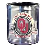 Oklahoma Sooners Stainless Steel Beverage Can Cooler - NCAA College Athletics Fan Shop Sports Team Merchandise