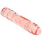 California Exotics Junior Dildo, Veined Chubby Translucence, 8.5