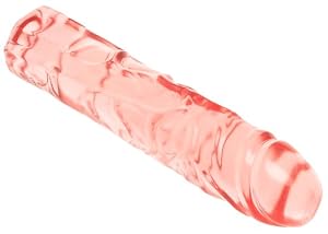 California Exotics Junior Dildo, Veined Chubby Translucence, 8.5