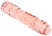 California Exotics Junior Dildo, Veined Chubby Translucence, 8.5 Inches
