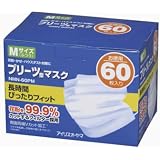 アイリスオーヤマ プリーツマスク Mサイズ NMN-60PM 60枚入