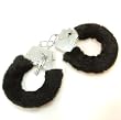 Hidden Flower Furry Metal Handcuffs Bondage Cuffs