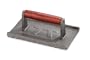 Outset Q111 Rectangular-Shaped Cast-Iron Grill Press with Rosewood Handle