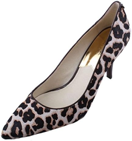Michael Kors MK-Flex Womens Cream Printed Hair Calf Mid Heel Pumps