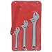 Crescent 3 Piece Chrome Finish Adjustible Wrench Set
